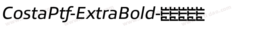 CostaPtf-ExtraBold字体转换