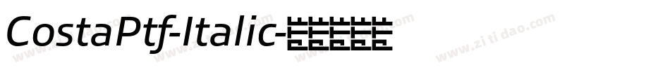 CostaPtf-Italic字体转换