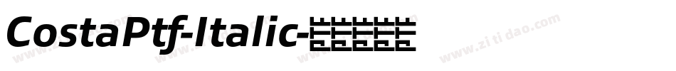 CostaPtf-Italic字体转换