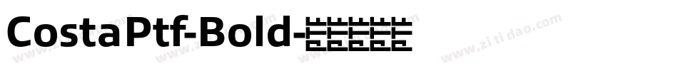 CostaPtf-Bold字体转换