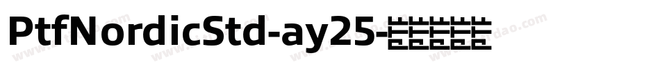 PtfNordicStd-ay25字体转换