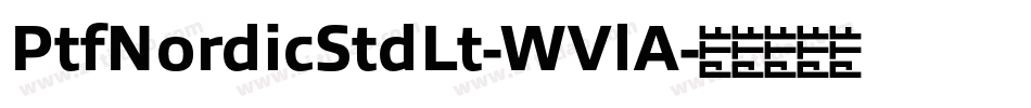 PtfNordicStdLt-WVlA字体转换