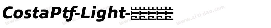 CostaPtf-Light字体转换 CostaPtf-Light字体转换