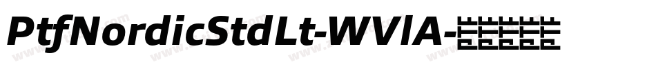 PtfNordicStdLt-WVlA字体转换