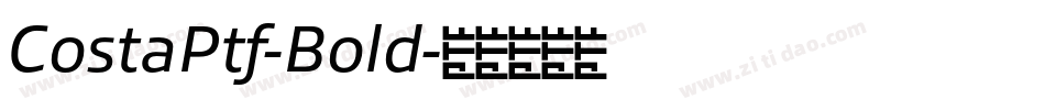 CostaPtf-Bold字体转换