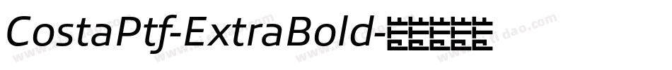 CostaPtf-ExtraBold字体转换
