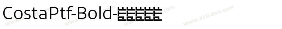 CostaPtf-Bold字体转换
