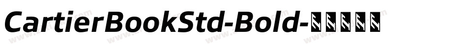 CartierBookStd-Bold字体转换