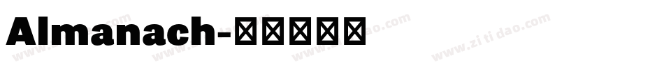 Almanach字体转换