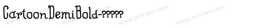 CartoonDemiBold字体转换