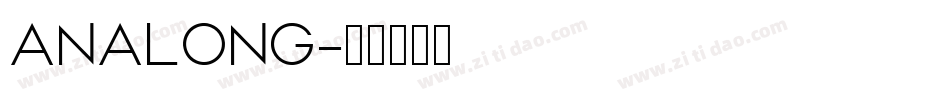 ANALONG字体转换
