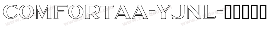 Comfortaa-YJnL字体转换