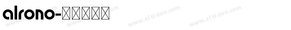 alrono字体转换