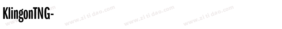 KlingonTNG字体转换