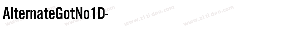 AlternateGotNo1D字体转换