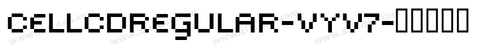 CellcdRegular-vYV7字体转换