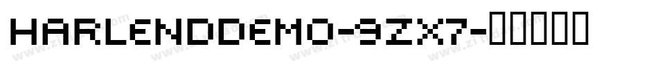 HarlendDemo-9ZX7字体转换