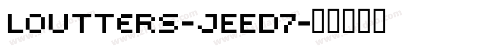 Loutters-jEED7字体转换