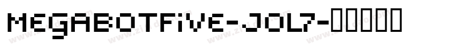 MegabotFive-joL7字体转换