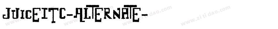 JuiceITC-Alternate字体转换