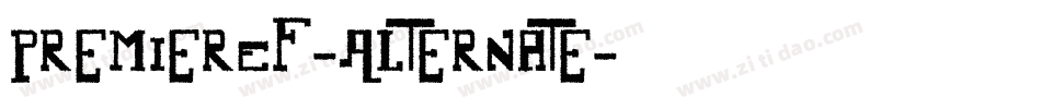 PremierEF-Alternate字体转换