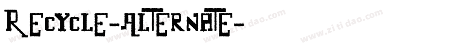 Recycle-Alternate字体转换