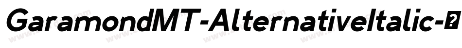 GaramondMT-AlternativeItalic字体转换