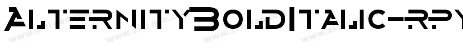 AlternityBoldItalic-rpyL字体转换