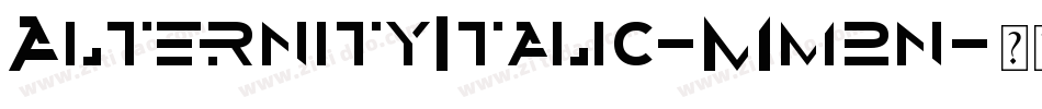 AlternityItalic-Mm2n字体转换