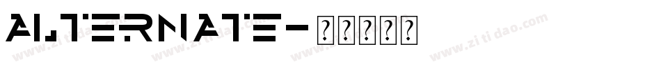 alternate字体转换