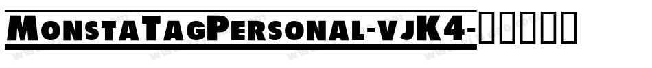 MonstaTagPersonal-vjK4字体转换