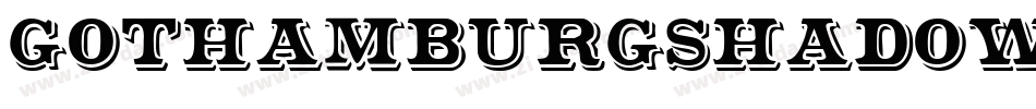 GothamburgShadowed字体转换
