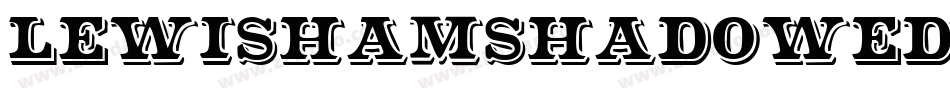 LewishamShadowed字体转换