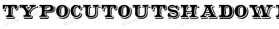 TypoCutOutShadowedDemo-dYER字体转换