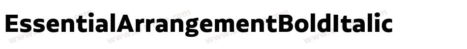 EssentialArrangementBoldItalic-pvwd字体转换