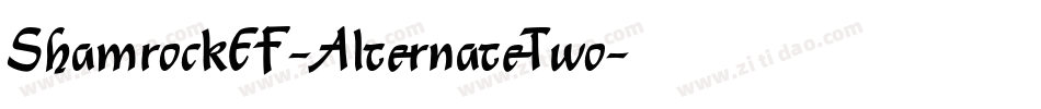 ShamrockEF-AlternateTwo字体转换