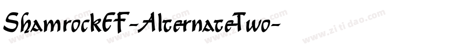 ShamrockEF-AlternateTwo字体转换