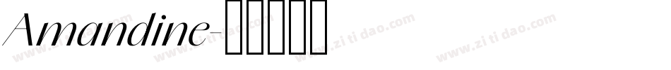 Amandine字体转换