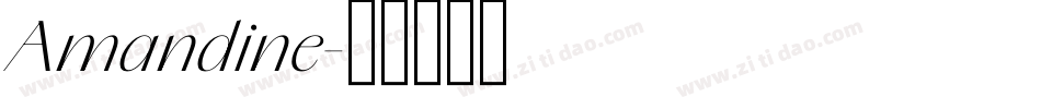 Amandine字体转换