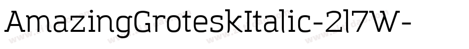 AmazingGroteskItalic-2l7W字体转换