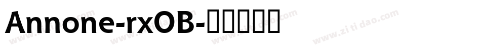 Annone-rxOB字体转换