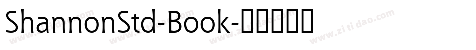 ShannonStd-Book字体转换
