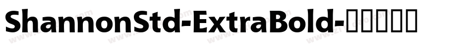ShannonStd-ExtraBold字体转换