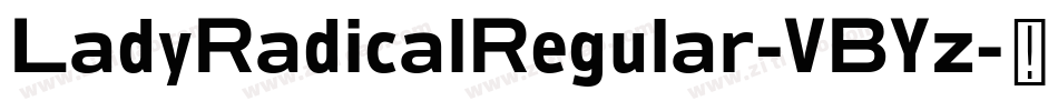 LadyRadicalRegular-VBYz字体转换