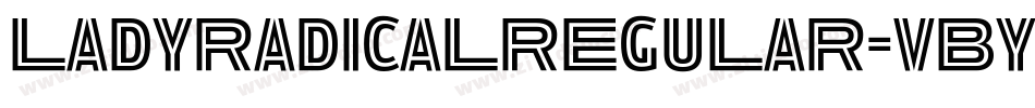 LadyRadicalRegular-VBYz字体转换