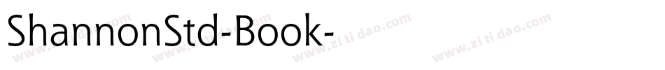 ShannonStd-Book字体转换