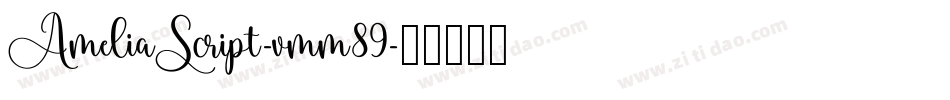 AmeliaScript-vmm89字体转换