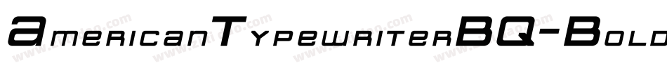 AmericanTypewriterBQ-BoldItalic字体转换