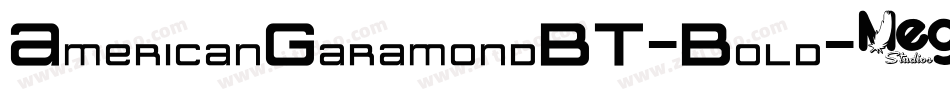 AmericanGaramondBT-Bold字体转换