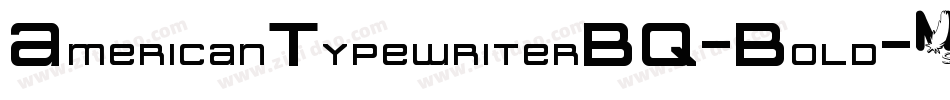 AmericanTypewriterBQ-Bold字体转换